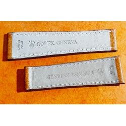 ROLEX GENUINE DAYTONA STRAP BAND BUFFALO LEATHER ORANGE BROWN 20 mm x 16mm