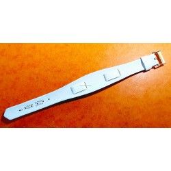 Vintage & Rare 70's SWISS MADE Plastic Bund Strap Bracelet Ladies Watch White color