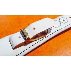 Vintage & Rare 70's SWISS MADE Plastic Bund Strap Bracelet Ladies Watch White color