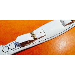 Vintage & Rare 70's SWISS MADE Plastic Bund Strap Bracelet Ladies Watch White color