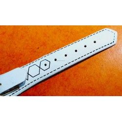Vintage & Rare 70's SWISS MADE Plastic Bund Strap Bracelet Ladies Watch White color