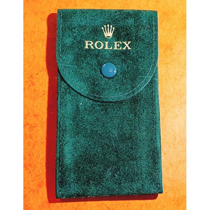 Rolex Original green suede velvet pouch traveler's service holder case watches Submariner, Gmt, Daytona, Explorer, Air King