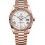 Rolex Amazing Day Date 228235 President 40mm Everose Gold White Porcelain Roman Dial Watch part for sale