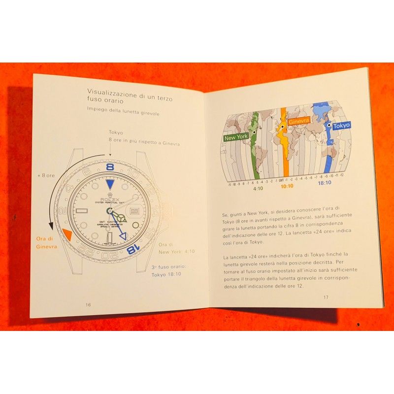 Rolex Authentic Instructions Manual Italian Language Booklet GMT