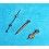 RARE ROLEX YELLOW ORIGINAL 5513, 5512, 5514 TRITIUM HANDS SET SUBMARINER MERCEDES Cal 1520, 1530, 1570 