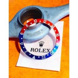 ROLEX 90's ROUGE & BLEU INSERT GRADUE 24H LUNETTE MONTRES GMT MASTER 16700,16710,16760 COULEUR PEPSI