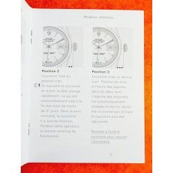 Rolex Authentic Instructions Manual french Booklet 2006 DATEJUST 36mm116200,116201,116203,116208