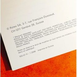 Rolex Authentic Instructions Manual french Booklet 2006 DATEJUST 36mm116200,116201,116203,116208