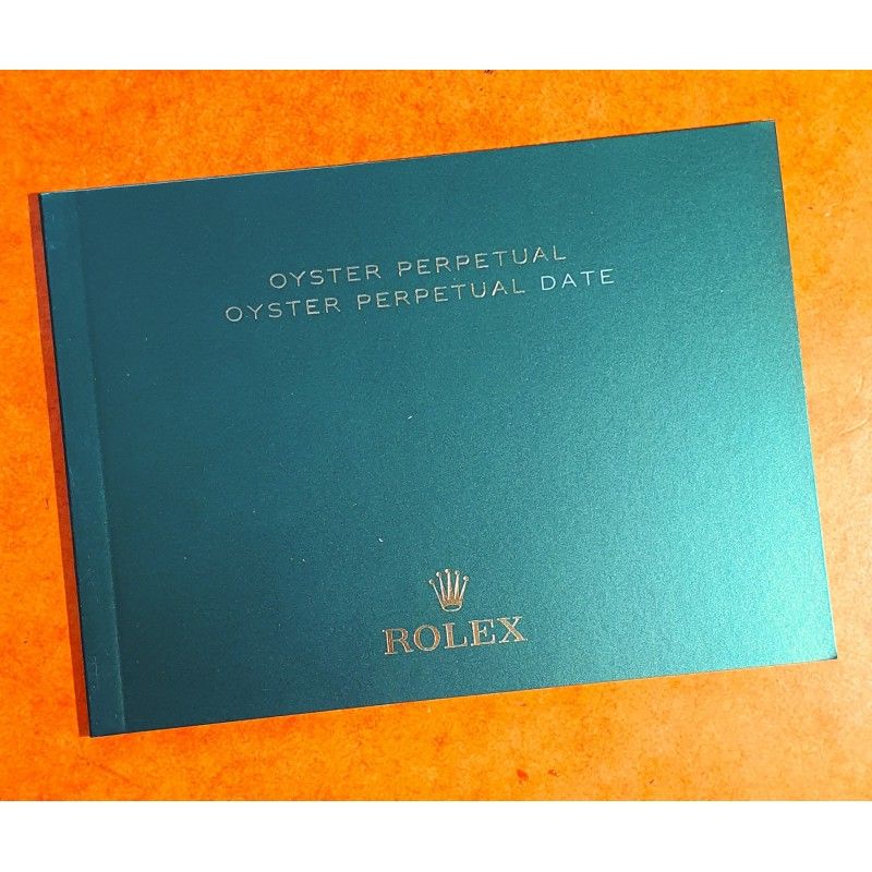 Rolex 2017 Original Italian Rolex DATE watch Booklet, advertising, green manual Rolex 2017 Original Italian Rolex DATE watch Booklet, advertising, green manual