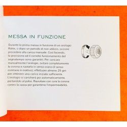 Rolex 2017 Original Italian Rolex DATE watch Booklet, advertising, green manual