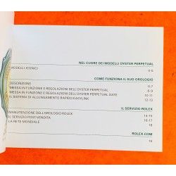 Rolex 2017 Original Italian Rolex DATE watch Booklet, advertising, green manual