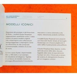 Rolex 2017 Original Italian Rolex DATE watch Booklet, advertising, green manual
