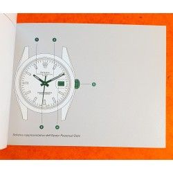 Rolex 2017 Original Italian Rolex DATE watch Booklet, advertising, green manual