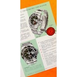 ROLEX 1961 GMT MASTER 1675, 1675 pcg, cornino COLLECTIBLE VINTAGE ANTIQUE ITALIAN BROCHURE BOOKLET LIBRETTO OLD GMT