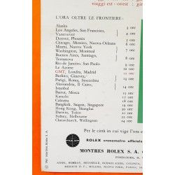 ROLEX 1961 GMT MASTER 1675, 1675 pcg, cornino COLLECTIBLE VINTAGE ANTIQUE ITALIAN BROCHURE BOOKLET LIBRETTO OLD GMT