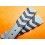 VINTAGE WATCH STRAP 18mm EXOTIC LEATHER grey black colors crossed BAND BRACELET WATCHES