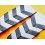 VINTAGE WATCH STRAP 18mm EXOTIC LEATHER grey black colors crossed BAND BRACELET WATCHES