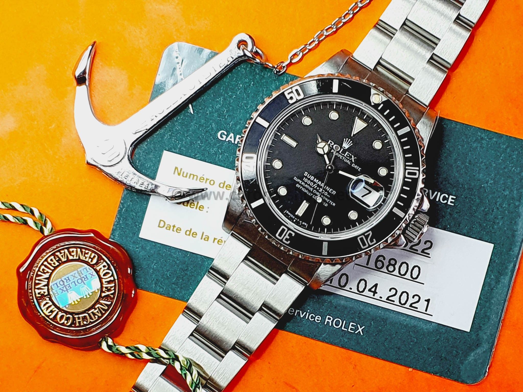 Rolex Mint Submariner 16800 Vintage Divers Watch Circa 1985 Rolex serviced 1 Year