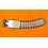 Vintage half bracelet flat-link, folded links, 1960s watch Steel half band 18mm Bracelet Seamaster 300 Omega Speedmaster