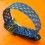 VINTAGE 70's BRAIDED RETRO STYLE WATCH STRAP DARK BROWN COLOR 16mm