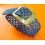 BRACELET 18mm BLEU RETRO MONTRES VINTAGES ANNEES 70 BOUCLE ARDILLON ACIER