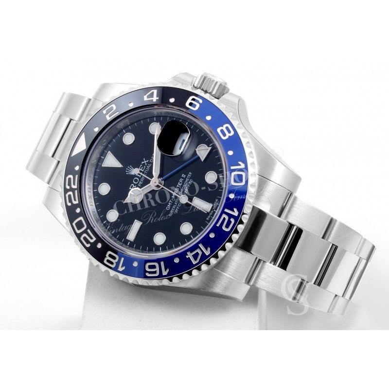 Rolex ULTRA RARE genuine Bezel insert Ceramic Blue & black bitons