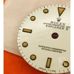 Rolex Vintage cream 1993 16550,16570 Oyster Perpetual Date Explorer II watch tritium Dial cal 3085
