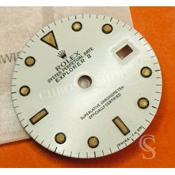 Rolex Vintage cream 1993 16550,16570 Oyster Perpetual Date Explorer II watch tritium Dial cal 3085