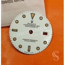 Rolex Vintage cream 1993 16550,16570 Oyster Perpetual Date Explorer II watch tritium Dial cal 3085