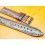 BRACELET AQUATIQUE MONTRES CUIR ALLIGATOR ETANCHE 20/18mm COULEUR CHOCOLAT