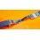BRACELET INCURVE AQUATIQUE MONTRES CUIR CROCODILE ETANCHE 21/16mm COULEUR CHOCOLAT