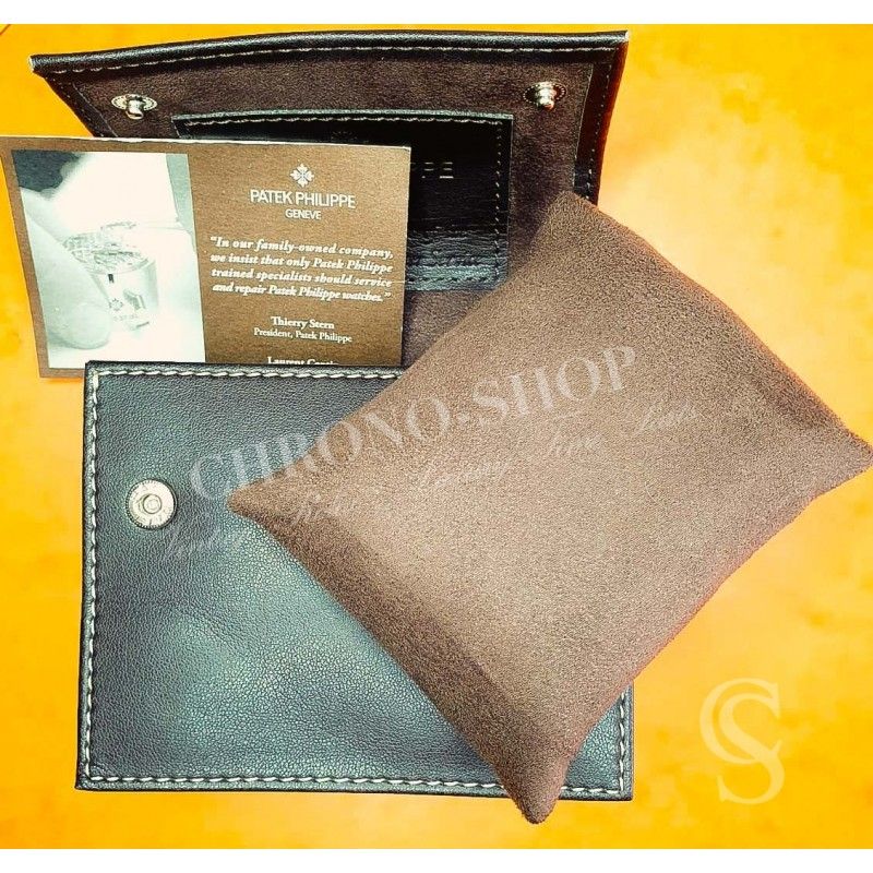 Genuine PATEK PHILIPPE Dark Brown Leather Travel Watch Pouch Case Storage Nautilus, Calatravas watches Genuine PATEK PHILIPPE Dark Brown Leather Travel Watch Pouch Case Storage Nautilus, Calatravas watches