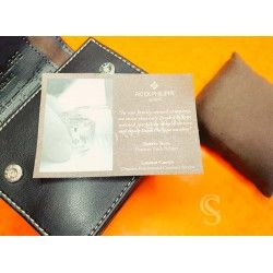 Genuine PATEK PHILIPPE Dark Brown Leather Travel Watch Pouch Case Storage Nautilus, Calatravas watches
