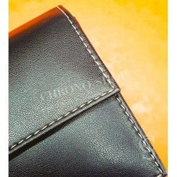 Genuine PATEK PHILIPPE Dark Brown Leather Travel Watch Pouch Case Storage Nautilus, Calatravas watches