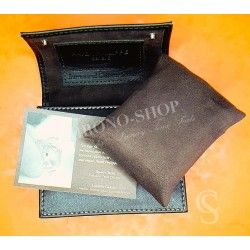 Genuine PATEK PHILIPPE Dark Brown Leather Travel Watch Pouch Case Storage Nautilus, Calatravas watches