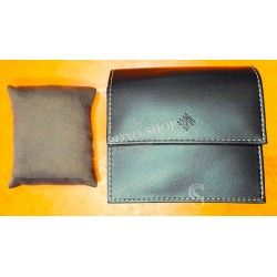 Genuine PATEK PHILIPPE Dark Brown Leather Travel Watch Pouch Case Storage Nautilus, Calatravas watches