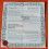 ROLEX CIRCA 1994 AUTHENTIC VINTAGE WATCH PAPER CERTIFICAT PUNCHED FOR ROLEX SUBMARINER DATE 16613 TUTONE 