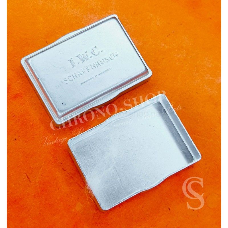 IWC SCHAFFHAUSEN Vintage boite rangement accessoires horlogerie aluminium 50's IWC SCHAFFHAUSEN Vintage boite rangement accessoires horlogerie aluminium 50's