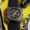 BELL & ROSS GENUINE BLACK COLOR RUBBER WATCH STRAP BRACELET FACTORY 24mm BR-X1,BR 01,BR 03