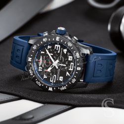 Breitling 2013 152S Blue Watch Rubber Diver Pro III 3 Aerospace,Chronoliner Hershey Strap 22-20mm OEM