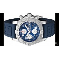 Breitling 2013 152S Blue Watch Rubber Diver Pro III 3 Aerospace,Chronoliner Hershey Strap 22-20mm OEM