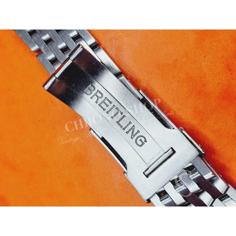 Genuine OEM Breitling 18mm Brushed/Polished Steel Déployant Watch Clasp A18DSA.6 | UK - Foto 9