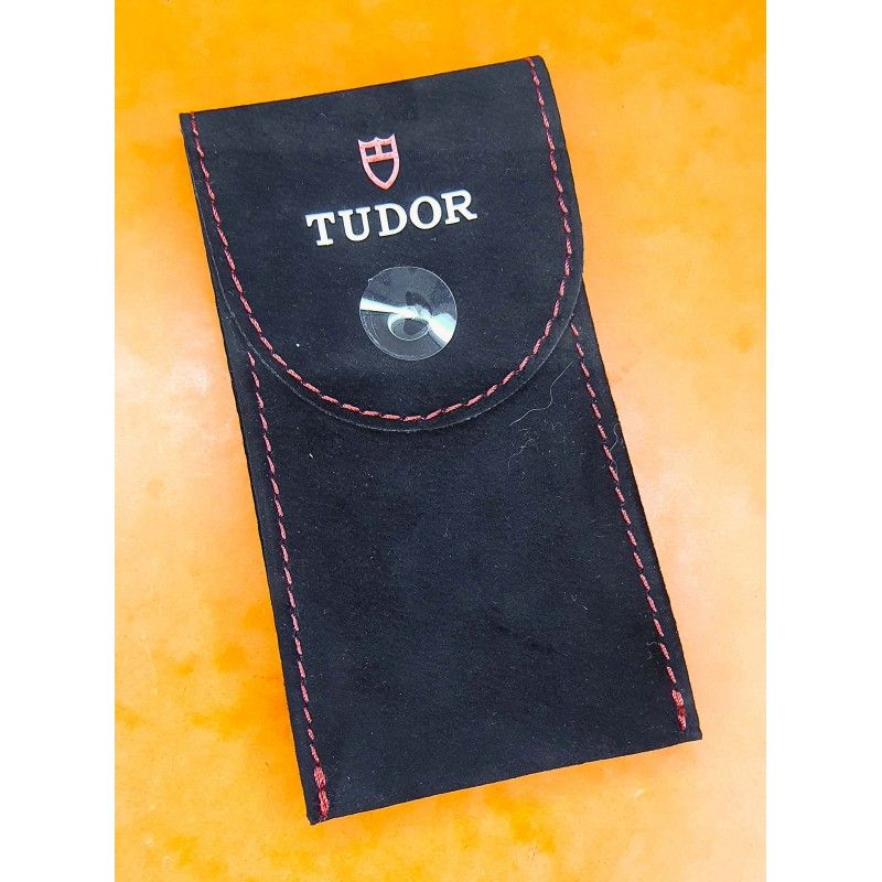 Tudor Black Red Suede velvet pouch traveler's service holder case watches Submariner,Big Block,Montecarlo,BlackBay, P01