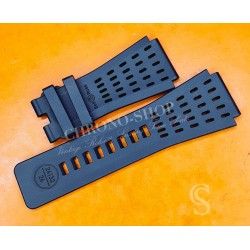 BELL & ROSS GENUINE BLACK COLOR RUBBER WATCH STRAP BRACELET FACTORY 24mm BR-X1,BR 01,BR 03