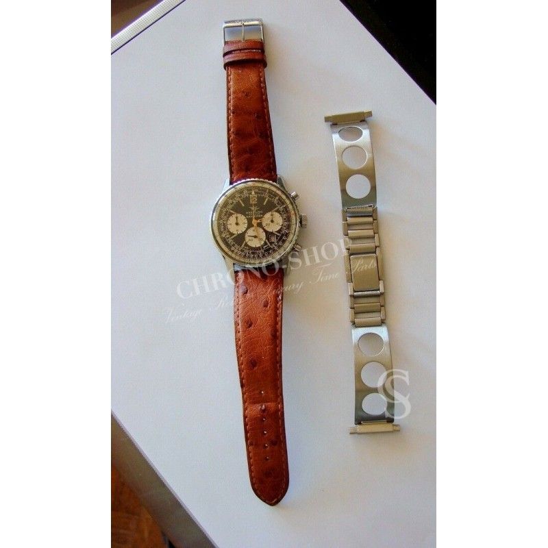 Bracelet De Montre Vintage ZRC En Cuir Grainé - Largeur 16mm, Marron Ou Bleu, Occasion