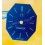 Omega Cadran Octogonal 16mm montres vintages dames Couleur bleu SWISS MADE