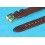 BRACELET CUIR LEZARD BRUN ROLEX 17MM AVEC BOUCLE PLAQUE OR