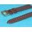 BRACELET CUIR LEZARD BRUN ROLEX 17MM AVEC BOUCLE PLAQUE OR