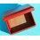 VINTAGE HARD 50's OMEGA CONSTELLATION CALENDAR JEWELLERY CASE BOX WRISTWATCH RED COLOR