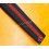 VINTAGE 70's RARE BRACELET NATO DAMES 10mm BICOLOR ROUGE & NOIR